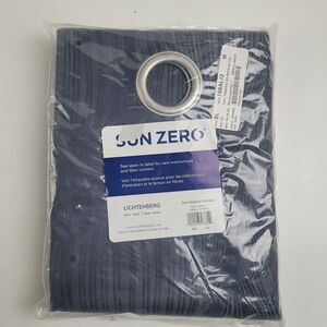 NEW Sun Zero 52" x 84" Grommet single curtain panel 'Col Blue' #CT70